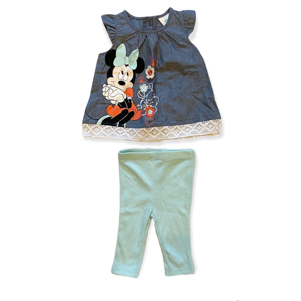 Disney Baby Minnie Mouse Matching Top & Bottom